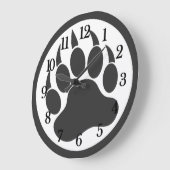 Bärenpranke Große Wanduhr (Winkel)