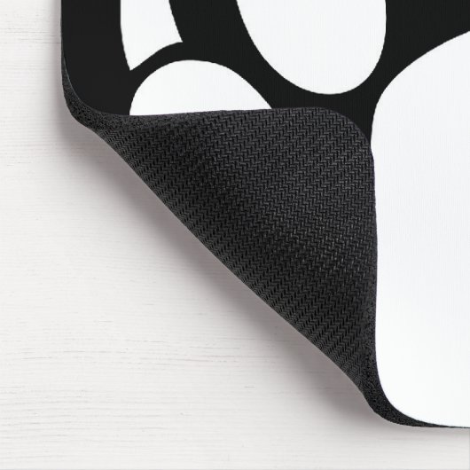 Bärenpranke (Rückseite) Mousepad (Ecke)