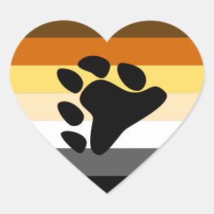 Bärenpride Herz-Aufkleber