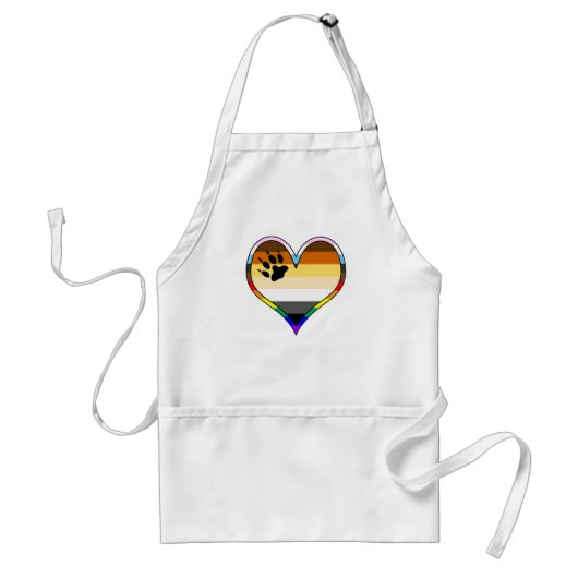 Bärenpride Herzerkrankung Erwachsene Schürze (Vorne)