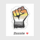 Bärenprotestfalte Aufkleber (Blatt)