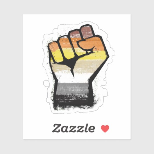 Bärenprotestfalte Aufkleber (Blatt)