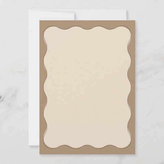 Bärenrahmen Handgezeichnet einfache Babydusche Dankeskarte (Rückseite)