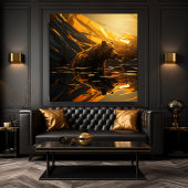 Bärenreflektion Leinwanddruck