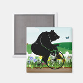 Bärenreiten Vintages Bike Magnet (Vorderseite/Rückseite)