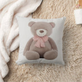 Bärenrosa Cartoon Kissen (Decke)
