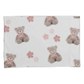 Bärenrosa-Cartoon Kissenbezug (Vorderseite-Rechts)