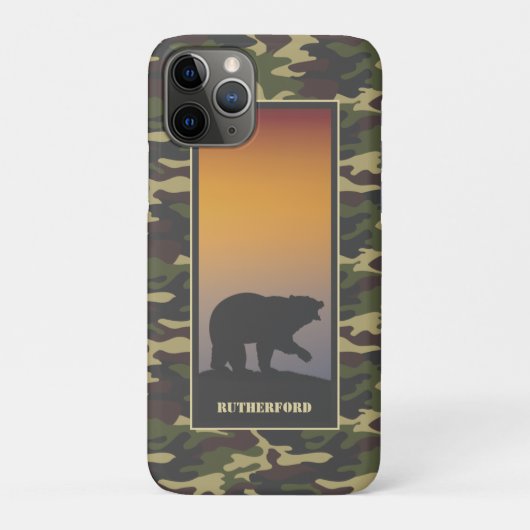 Bärenrost und Camouflage Case-Mate iPhone Hülle (Rückseite)