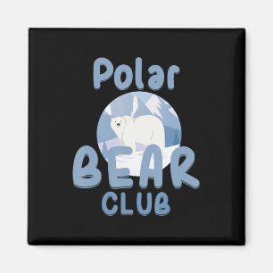 Bärenrüber  Niedlicher Polar Bear Club Magnet