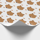 Bärenschaumtier Geschenkpapier (Ecke)