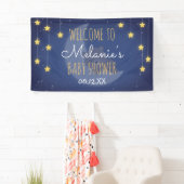 Bärenschläfer Liebe Sie die Mond-Back-Baby-Dusche Banner (Insitu)
