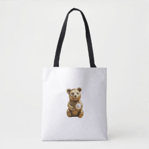 Bärenschmuck mit weißer Perle Tasche