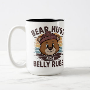 Bärenschwanz und Bauchfäule Niedliche Bärenstolz T Zweifarbige Tasse