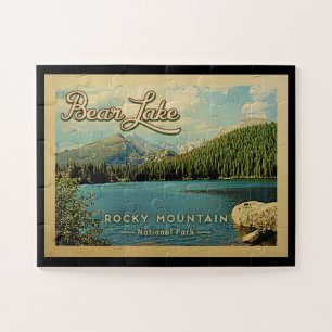 Bärensee Colorado Vintage Rocky Mountains Puzzle