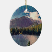 Bärensee im Rocky Mountain Nationalpark Keramik Ornament (Rechts)