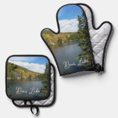 Bärensee im Rocky Mountain Nationalpark Ofenhandschuh & Topflappen-Set (Vorderseite/Rückseite)