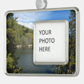 Bärensee im Rocky Mountain Nationalpark Rahmen-Ornament Silber (Links)