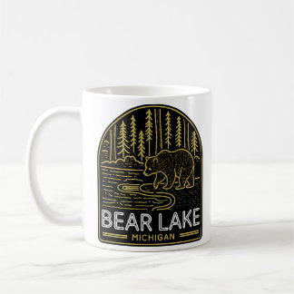Bärensee Michigan Vintag Neon Kaffeetasse