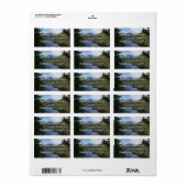 Bärensee-Reflektion III Adressaufkleber (Vorne)