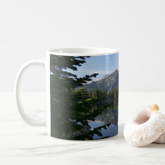 Bärensee-Reflektion III Kaffeetasse (Mit Donut)