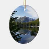 Bärensee-Reflektion III Keramik Ornament (Rechts)