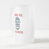Bärenskull | Motorrad | Vertrau mir, ich bin Fahrr Mattglas Bierglas (Vorderseite Links)