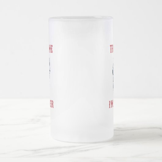 Bärenskull | Motorrad | Vertrau mir, ich bin Fahrr Mattglas Bierglas (Mittel)