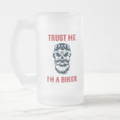 Bärenskull | Motorrad | Vertrau mir, ich bin Fahrr Mattglas Bierglas (Links)