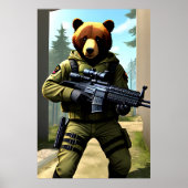 Bärensoldat | AI Art Poster (Vorne)