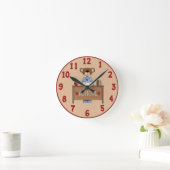 Bärensperre Runde Wanduhr (Zuhause)