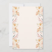 Bärenspezial Frühlingsflorale Erstgeburt Einladung (Rückseite)