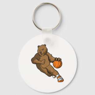 Bärenspielerin Geschenk für den Hopfenbär Schlüsselanhänger