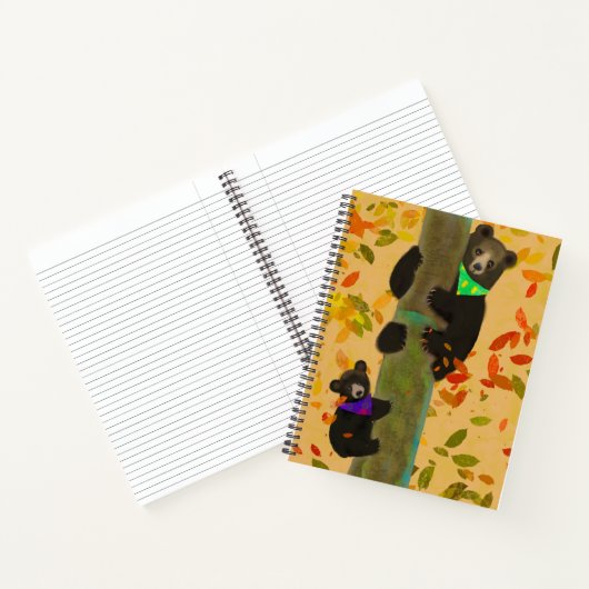Bärenspiral-Notebook (8.5 x 11 in. Uni ausgekleide Notizblock (Innenseite)