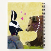 Bärenspiral-Notebook (8.5 x 11 in. Uni ausgekleide Notizblock (Rückseite)