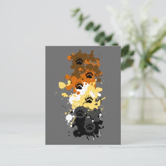 Bärenspuren Postkarte (Stehend Vorderseite)