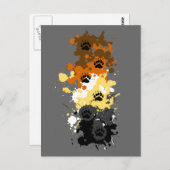 Bärenspuren Postkarte (Vorne/Hinten)