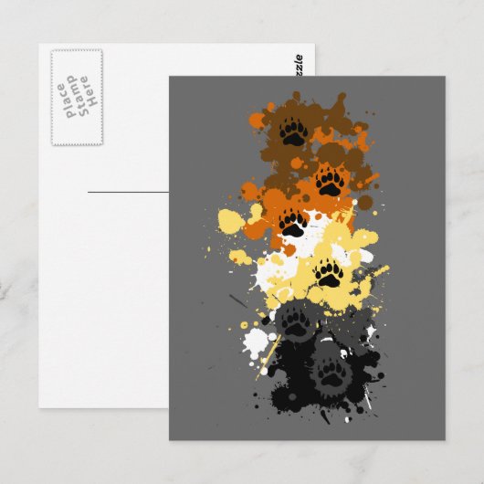 Bärenspuren Postkarte (Vorne/Hinten)