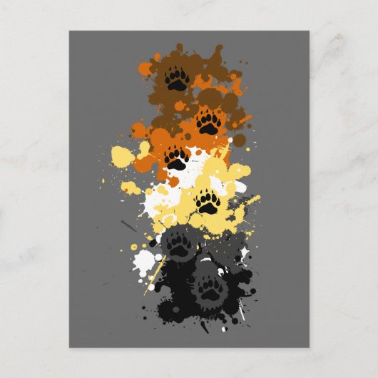 Bärenspuren Postkarte (Vorderseite)