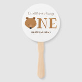 Bärenstier zum ersten Geburtstag Fächer (Vorderseite)