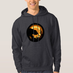 Bärenstolz Bär im Sonnenuntergang Bärenstolz Flagg Hoodie