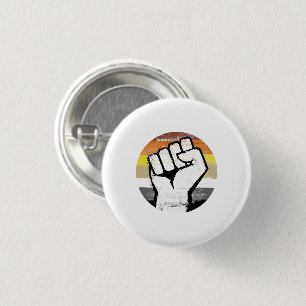 Bärenstolz-Faust-Kreis-Druck Button