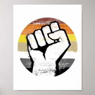 Bärenstolz Faust Kreisdruck Poster