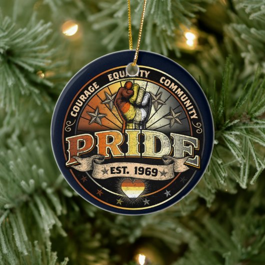 Bärenstolz seit 1969 keramik ornament (Baum)