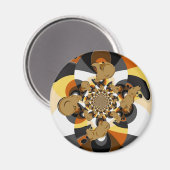 Bärenstolz Wirbel Magnet (Vorderseite/Rückseite)