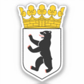 Bärensymbol in Berlin Aufkleber (Vorderseite)