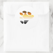Bärensymbol Runder Aufkleber (Tasche)