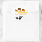 Bärensymbol Runder Aufkleber (Tasche)