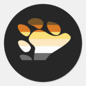 Bärensymbol Runder Aufkleber (Vorderseite)