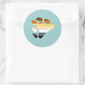 Bärensymbol Runder Aufkleber (Tasche)