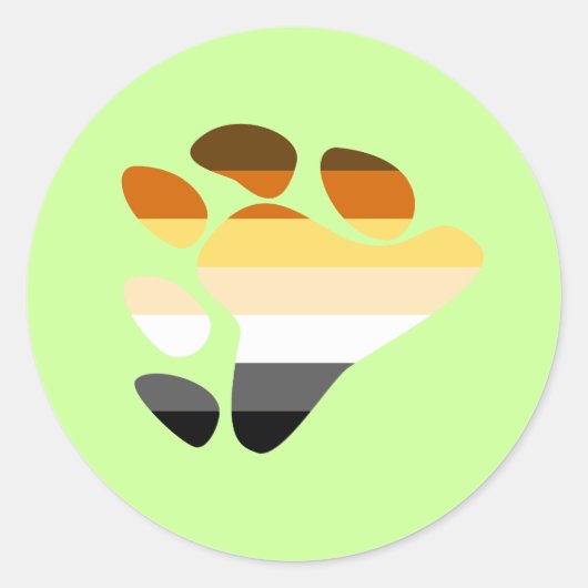 Bärensymbol Runder Aufkleber (Vorderseite)